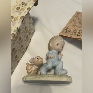 Precious Moments God’s Speed, E3112 Original 21 Year 1979 With Box Marked